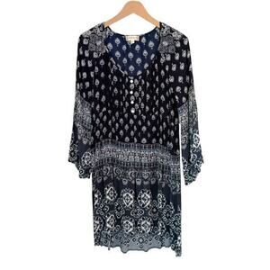 Altar'd State Boho Bell Sleeve High Low Tunic Dress Size S